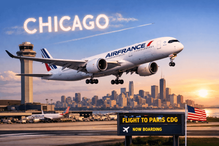 Air France A350 Chicago Flight Return