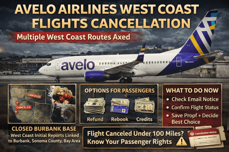 Avelo Airlines West Coast Flights Cancellation