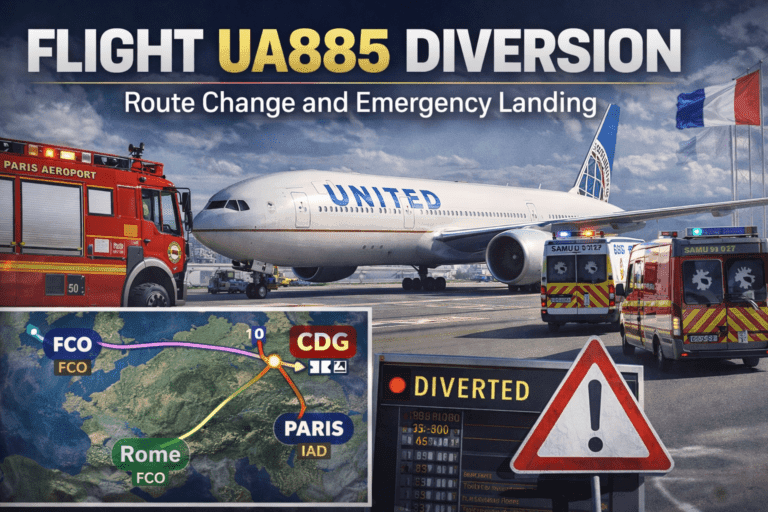 Flight UA885 Diversion