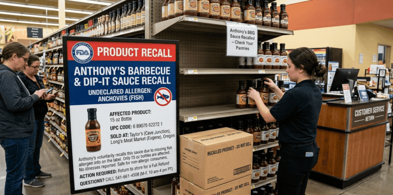 Anthony's BBQ Sauce Recall